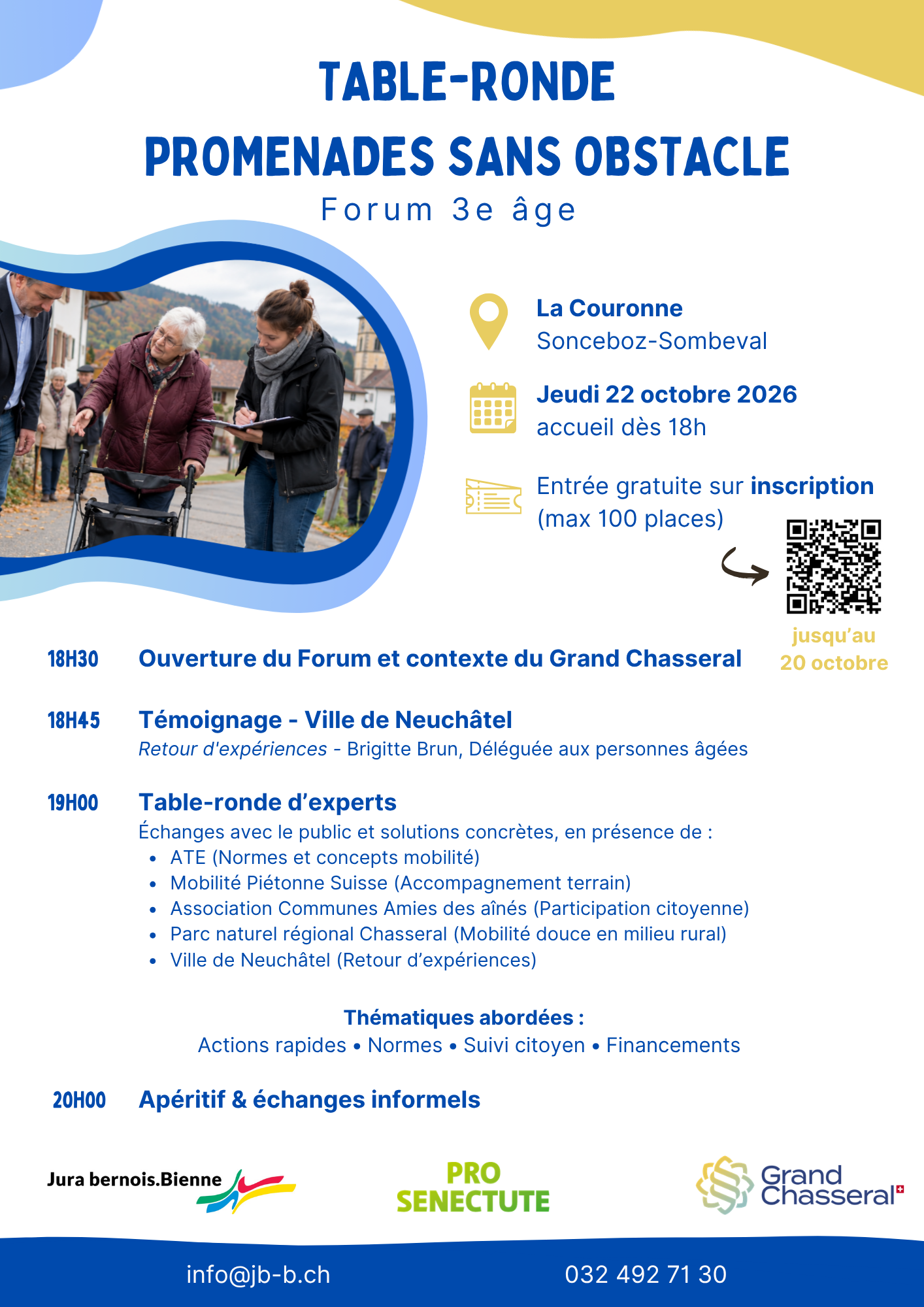 TABLE-RONDE PROMENADES SANS OBSTACLE 